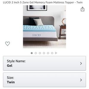 2 inches LUCID foam mattress